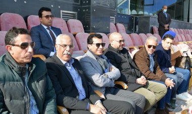 بالصور| وزير الرياضة يدعم المنتخب قبل السفر للكاميرون