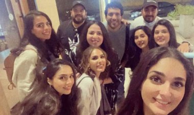 بعد عودتها من العمرة .. أحدث ظهور لـ إيمي سمير غانم بصحبة زوجها وأصدقائها (صور)