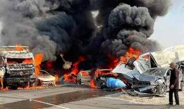 التصريح بدفن سائق «تريلا» لقي مصرعه في حادث الطريق الأوسطي