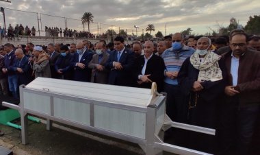 تشييع جثامين 5 من أبناء قرية «شاويش»  ضحايا حادث بني سويف بحضور «المحافظ»