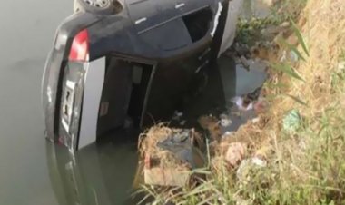 إصابة «5» أشخاص في حادث انقلاب سيارة في ترعة بـ«بني سويف»