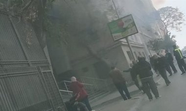 إخماد حريق داخل المعهد القومي للكبد بوسط البلد