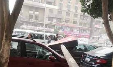 سيارة نقل تتسب في حادث مؤسف بإمبابة