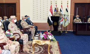 صور| وزير الدفاع يشهد المرحلة الرئيسية لمشروع «جالوت - 9»