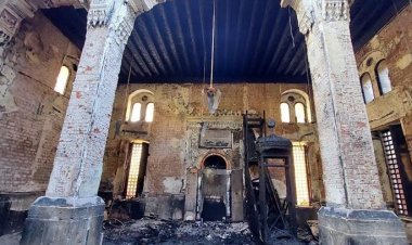 صور وفيديو| إخماد حريق مسجد الشيخ علم الدين بأسيوط.. والآثار تفجر مفاجأة