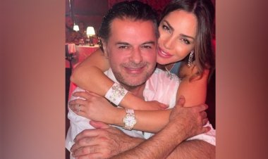 بطريقة رومانسية .. زوجة راغب علامة تحتفل بعيد زواجهما الـ «26» (صور)