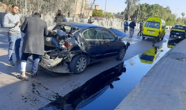 بالصور.. إصابة 6 أشخاص في حادث تصادم بطريق «مصر - إسكندرية» الصحراوي