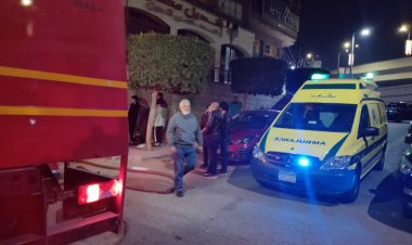 بمحور المشير  طنطاوي.. إصابة 7 أشخاص فى حادث تصادم مروع بين سيارة ميكروباص وملاكى