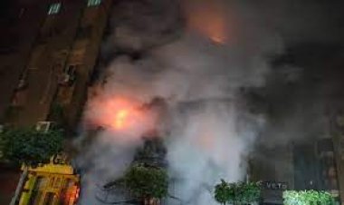 التحقيق في حريق التهم 8 طوابق من عقار وعدد من المحلات بالقاهرة