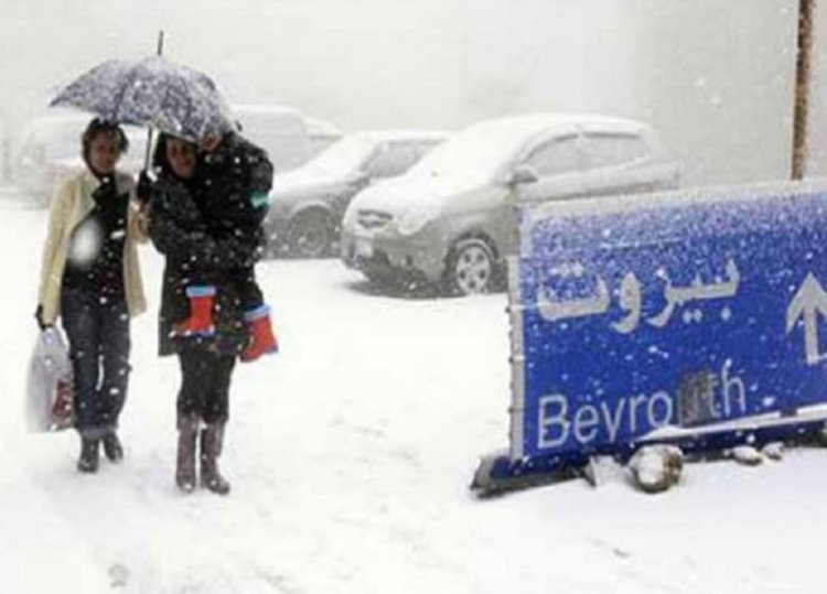 عاصفة ثلجية قوية تضرب لبنان.. وعزل عشرات البلدات