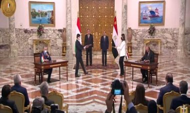 الرئيس السيسي ونظيره الطاجيكي يشهدان توقيع اتفاقيات تعاون