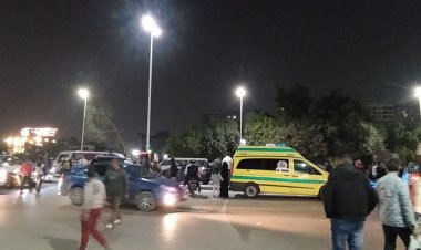 إصابة 5 أشخاص فى حادث تصادم مروع بين سيارتين ملاكى بطريق دهشور