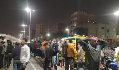 جثة وعربيات محطمة.. حادث مروري مأساوي بطريق مسطرد 