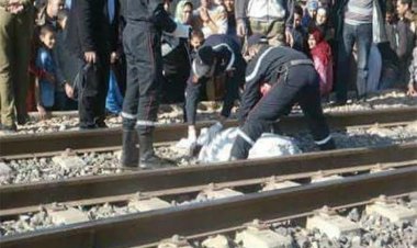 مصرع فتاة صدمها قطار خلف جراج أحمد عرابى بالمهندسين