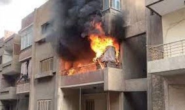 إخماد حريق نشب في شقة سكنية بمنطقة إسكان الشباب بأكتوبر