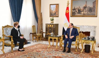 الرئيس السيسي يستقبل السكرتير التنفيذي لاتفاقية الأمم المتحدة بشأن تغيير المناخ