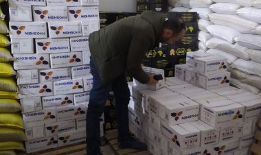 ضبط 13 طن لسلع رمضانية مجهولة المصدر بأحد المخازن في الإسكندرية