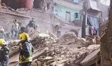 إصابة 6 أشخاص فى انهيار عقار من طابق واحد ببنها