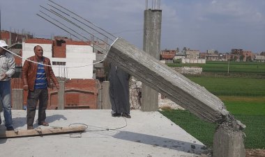 استمرار إزالة التعديات في كفر الزيات والسنطة بالغربية