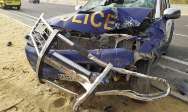 بالصور.. إصابة «مجند» فى حادث تصادم «مُروع» أعلى الطريق الأوسطي اتجاه أكتوبر