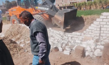 إزالة 13  حالة تعدي على الأراضي الزراعية في الأقصر