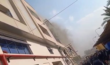 بالصور.. حريق ضخم داخل مصنع شهير  للأدوات الكهربائية بـ«مدينة بدر»