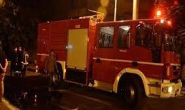 إخماد حريق داخل مطعم في شارع التحرير بالدقي