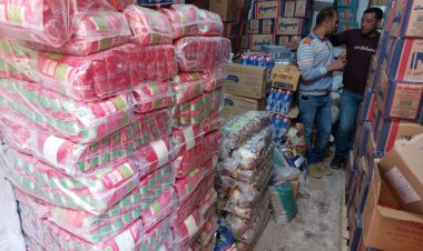 تموين الأقصر: ضبط 34 طن مواد غذائية بمخازن غير مرخصة