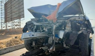 فنانة شابة تتعرض  لحادث مروع وتنجو من الموت| صور