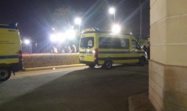 انتشار مكثف لسيارات الإسعاف بمحيط ستاد القاهرة قبل مباراة مصر والسنغال