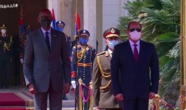 بدء مراسم استقبال الرئيس الرواندي بقصر الاتحادية