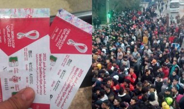 تدافع وحالات إغماء وسط جماهير الجزائر من أجل تذكرة المباراة الفاصلة| فيديو