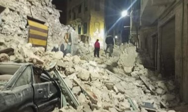 انهيار عقار وتأثر 5 آخرين في منطقة كرموز غرب الإسكندرية