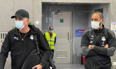 بعثة منتخب مصر تصل مطار القاهرة بعد الهزيمة من السنغال