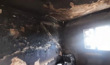 محام يتهم عاطل بإشعال النيران في مكتبه بكفر الشيخ| صور