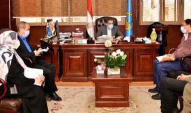 محافظ الغربية يناقش الخطة الاستثمارية مع  السكرتير العام ومديري الشئون المالية والهندسية والتخطيط