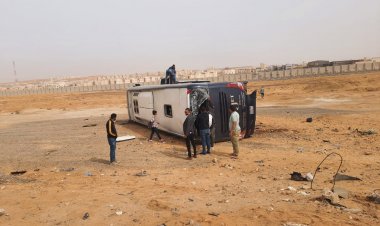 مصرع وإصابة 9 أشخاص في انقلاب أتوبيس بالقاهرة الجديدة