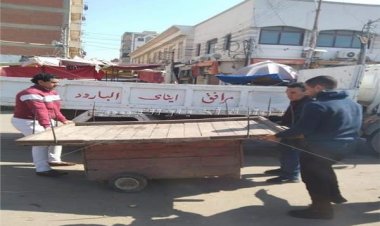 رفع  230 حالة إشغال طريق مخالف بنطاق 4 مراكز بالبحيرة