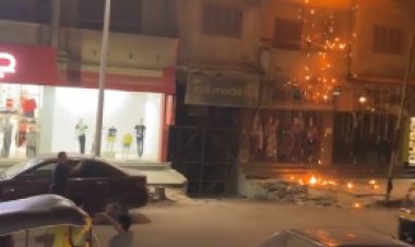 بالصور| التهم العقار بالكامل .. إخماد حريق منطقة حلوان