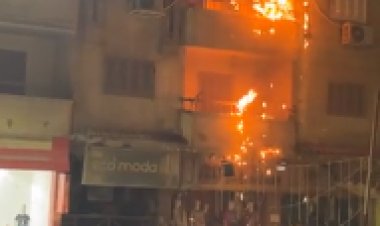 إصابة شخصان في حريق بـ4 محلات تجارية بمساكن أطلس بمنطقة المقطم