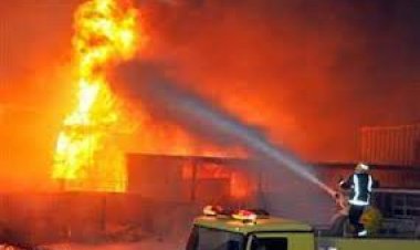 إصابة شخصين باختناق في حريق داخل كشك بكمبواند في أكتوبر