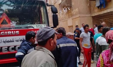 إصابة 3 أشخاص قفزوا من أعلى عقار أثناء نشوب حريق بالهرم