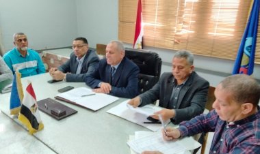 وكيل وزارة الزراعة يجتمع بمناديب الشون والصوامع استعدادا لاستقبال محصول القمح بالبحيرة