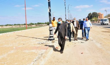 محافظ الغربية يتفقد تنفيذ خطة الرصف للعام الحالي بمركز طنطا