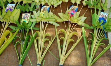 الأقباط يحتفلون بأحد الشعانين بـ«السعف وسنابل القمح»