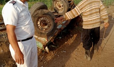 وفاة طفلة وإصابه شقيقتها بعد دهس جرار سكك حديد عربتهما بالغربية