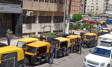 ضبط 16 توكتوك و3 تروسيكل في حملة أمنية شرق الإسكندرية