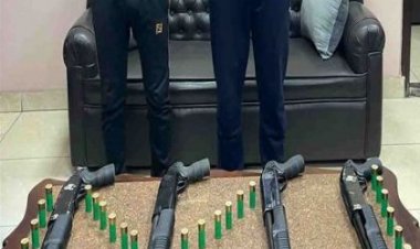 القبض على مسجلى خطر بحوزتهما 4 بنادق داخل شقة بالدقهلية