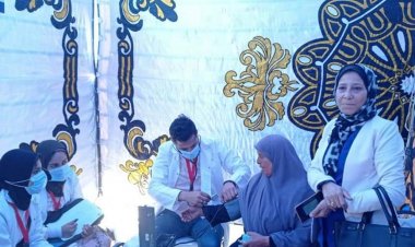 ضمن مبادرة «حياة كريمة» وبالتنسيق مع جامعة دمنهور .. قافلة موسعة بقرية كوم البركة