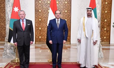 السيسي يستقبل العاهل الأردني وولي عهد أبوظبي بقصر الاتحادية